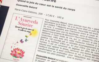 l'ayurveda sourire le livre de gwenaelle batard dans revue medicale hegel